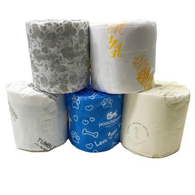 China White Tissue Paper Nature Daily Nature Color Person White Paper Wrapping 2 Ply Toilet Paper Blank Wooden Tissue Paper Roll for sale