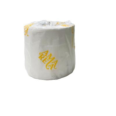 China 100% Virgin Wooden Paper Wrapped Daily Individual Tissue Tissue Paper Toilet Rolls OEM Custom Design Package 2 Ply Toilet Paper Roll for sale