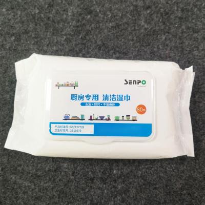 China Wet Wet Towel Tissue Kitchen Cleaning Sanitary Cloth Towelette for sale