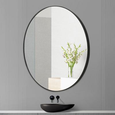 China European Hot Selling Custom Round Metal Frames Espejo Explosion Proof HD Wall Hanging Bathroom Decorative Mirror for sale