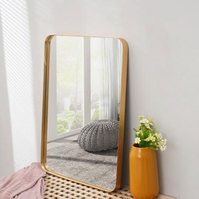 China European Hot Selling Ally Frame Large Rectangular Wall Mirror Long Wholesale Modern Compact Aluminum Decoration Square for sale