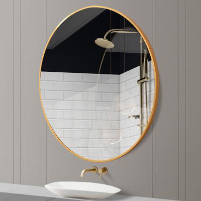 China European custom wholesale custmodern antique round bathroom vanity wall hanging large metal framed mirror espejo decorative spiegel spiegel for sale