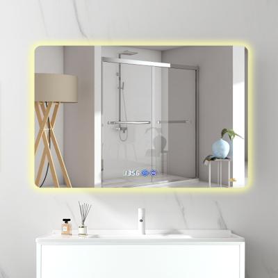 China Smart Switch HD Wall Hanging Rectangle Hidden Lamp Rectangle Hidden Lamp Customized Illuminated Customized Decorative Bathroom Mirror for sale