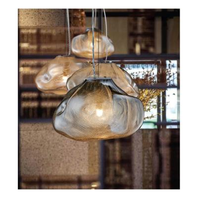 China Fillux modern nodic modern luxury murano hotel ceiling lampara colgante luster lamp glass chandelier for sale