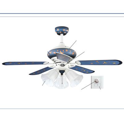 China Fillux Modern Minimalist Household Ceiling Fan With Lights Chandelier Lamp Dining Room Living Room for sale