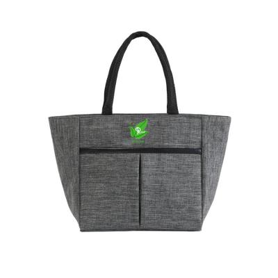 China Waterproof Large Capacity RPET Customized Logo Outdoor Lunch Cooler Tote Bag for sale