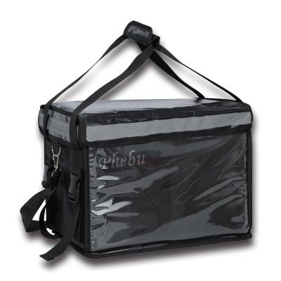 China Waterproof Oxford Polyester 45L Insulated Thermal Fish Bag Food Delivery Cooler Bags for sale