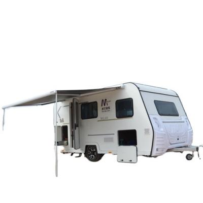 China Luxury high quality household rv camper caravan 4x4 rv family van trailer for 5 person for sale