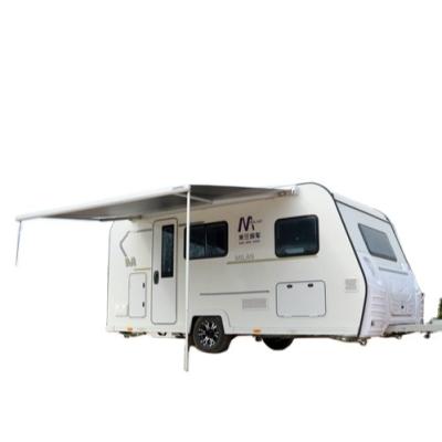 China Travel Trailer Multifunctional Car Rental Luxury Road Trip Top Trailer With Bathroom Caravan for sale