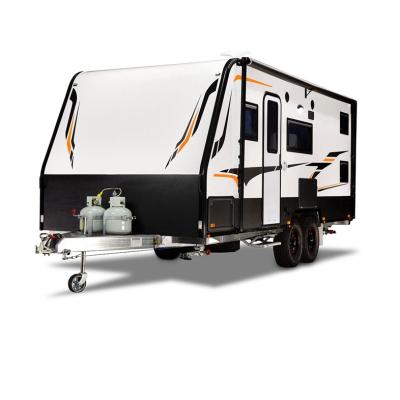 China Breathable Trailed Travel Trailer China Waterproof Motorhome Caravan RV Camper Truck Trailer for sale