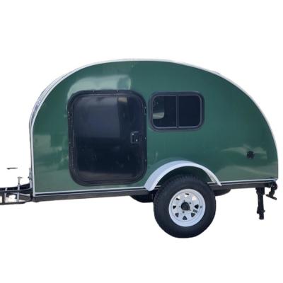 China Mini Teardrop Caravan Vacation Portable Travel Trailer Motion Ventilation Camper Caravan Travel Trailer for sale