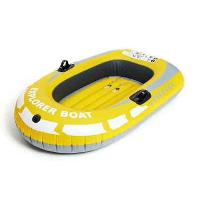 China Convenient PVC Inflatable Professional Stream Canoe 1Person Tools Outdoor Sport Rubber Dinghy Kayaking for sale