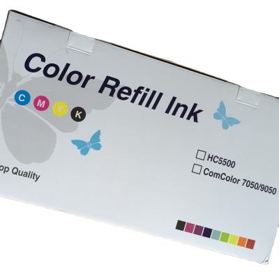 China Comcolor 7050 printer inks 7050R 9050 HC5500 compatible for Riso comcolor HC5500 7050 7050R 9050 Riso refill ink cartridges for sale