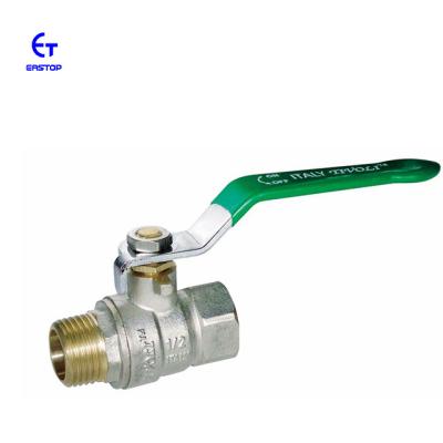 China 1/2 Inch General Bspt Male Thread 3 Way Bronze Ball Valve Brass Ball Valve for sale