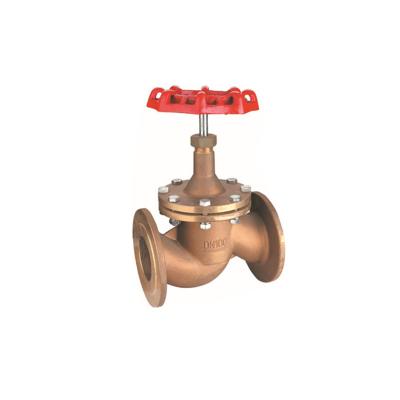 China General Bronze Flange Globe Stop Valve With Handle for sale