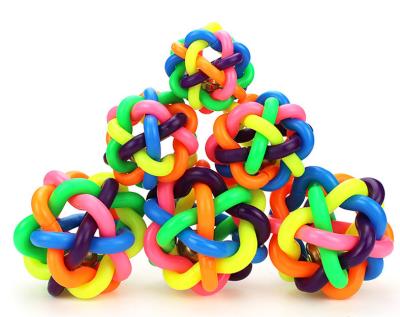 China Dog Toy Interactive Rubber Balls Automatic Colorful Soft Rolling Pet Toy Ball for sale