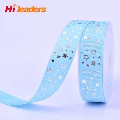 China Viable dots solid color pattern ect 100%polyester material printed ribbon for sale