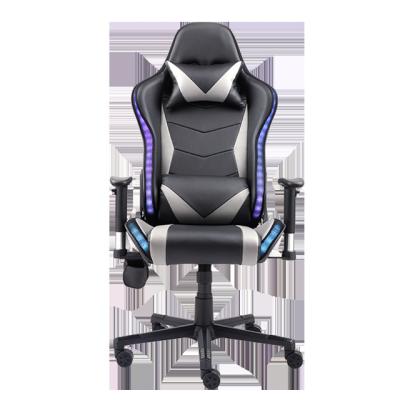 China Rotating Black Computer Desk Gaming Custom Racing Wheels Parts Speaker Gaming Chair for sale