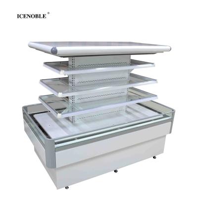 China Single-temperature Supermarket Multi Deck Open Display Commercial Fridge for sale