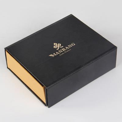 China Recyclable Creative Black Magnetic Packaging Box A4 Size Eyelash Perfume Collapsible Folding Cosmetic Paper Box for sale