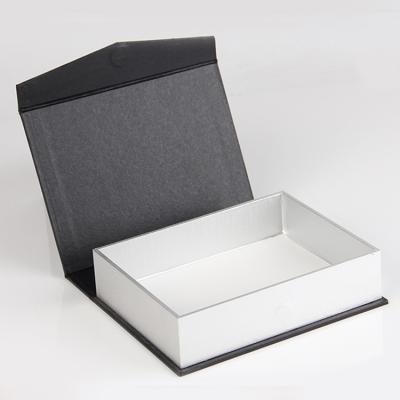 China Recyclable Custom Book Shape Design Scarves Paper Packaging Box With Magnetic for sale