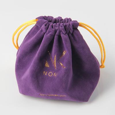 China Eco - Friendly Custom Velvet Drawstring Jewelry Necklace Pouch Bag for sale