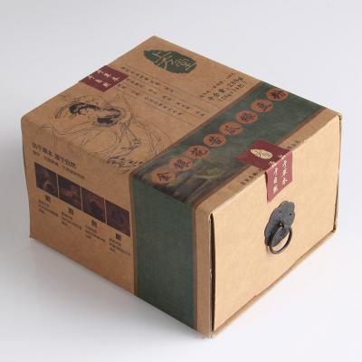 China Recyclable Wholesale Custom Printing Slide Drawer Kraft Paper Packing Boxes With Paper for sale