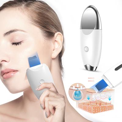 China 2023 DEEPLY CLEANING RF Skin Care EMS Personal Ultrasonic Scrubber Peeling Face Skin Spatula Blackhead Wrinkle Remover Skin Care Tool for sale