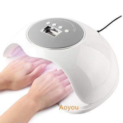 China Promotion LUXURY Price White Powerful 72W UV Led Nail Lamp For Nail Gel UV Nail Dryer for sale