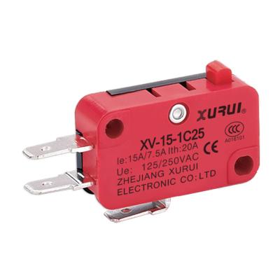 China NO type kw3 oz micro switch AC micro switch / 250v t105 5e4 XV-15-1C25-NO for sale