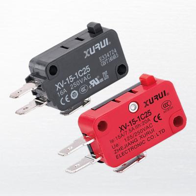 China XURUI 15a 16a 25a 125 vac 250vac pin type micro switch factory plunger XV-15-1C25 XV-15-1C25 for sale