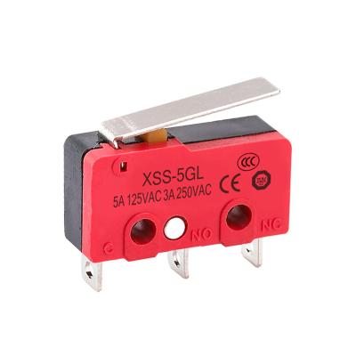 China 5A 250VAC mini sensitive micro switch XSS-5GL for sale