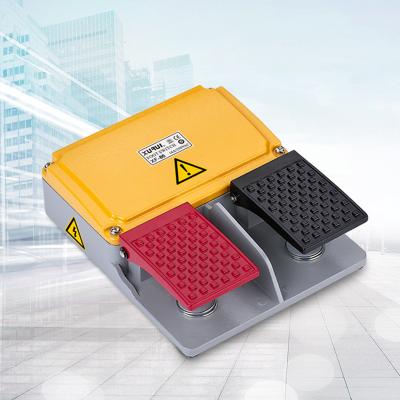 China 16A 110V Aluminum Alloy Aluminum Housing Non Slip Self Locking Foot Pedal Switch for sale