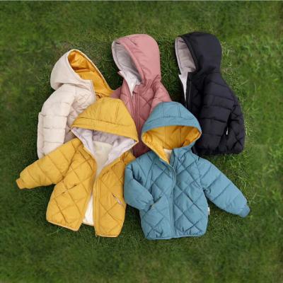 China wholesale Anti-wrinkle hooded winter jacket kids coat girls to coat clothing for sale