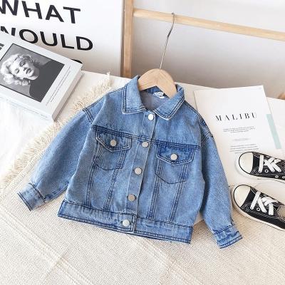 China Wholesale Baby Long Sleeve Denim Anti-wrinkle Autumn And Winter Children's Clothing Casual Jackets Tops Coats For Girls And Boys for sale