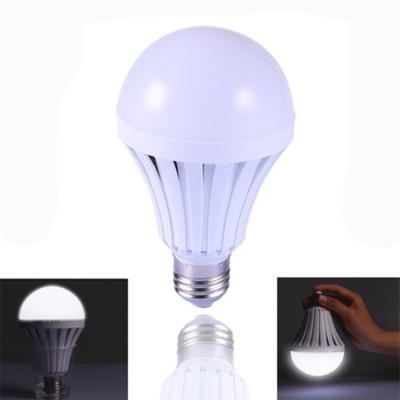 China Raw materials E27 E14 12V dc/ac 9W outdoor high temperature resistant light led emergency rechargeable light bulb with battery for sale