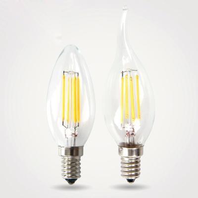 China china supplier dimmable dc 12v a60 4000k cob indoor light globe e27 e14 15w led filament bulb for sale