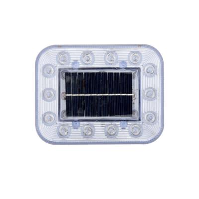 China School Bus Solar Powered Boat Solar Powered Boat Beacon Emergency Lamp Forklift LED Triangle Solar Warning Light With Magnet Back 2FD-35 for sale