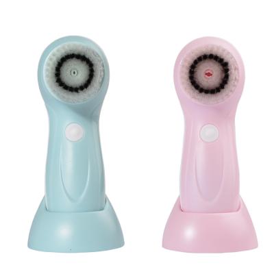 China Selling IP67 Acne Treatment Amazon Top Waterproof 5 In 1 Electric Facial Cleansing Brush With Filling Stand for sale