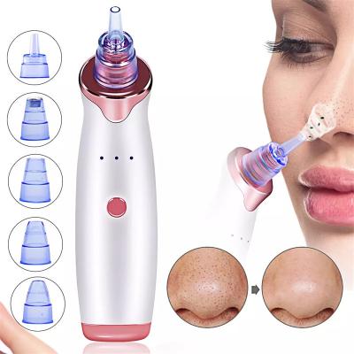 China Acne Treatment 5 in 1 Electric Facial Pore Vacuum Suction Blackhead Remover Deep Cleansing Electric Rechargeable Vacuum for sale