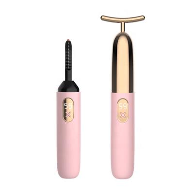 China With Instructions Private Label Gold Eyelash Rechargeable Passionate Electric Hair Curler For Dropshipping for sale