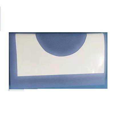 China ISO13485 Anti-Static CE Approved Disposable Surgical Fenestrated Opening Drapes Sterile With Adhesive for sale