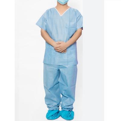 China Disposable And Without Sterilization CE Approval Disposable Medical Nursing Scrub Uniform Sets For Hospital for sale