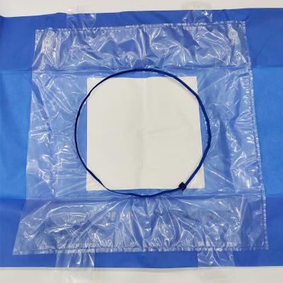 China Antistatic Customized PE Film Square Shape Surgical Fluid Collection Pouch For Medical for sale