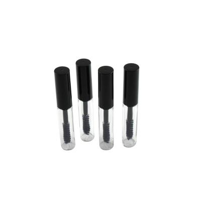 China Free Shipping Cosmetics MOQ 500pcs Mini Mascara Bottle Blowing Empty Mascara Tubes TM-M119 3ml Black-Plastic Tube Cap With Brush for sale