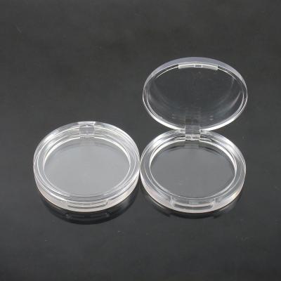 China Recycled Plastic Powder Blusher Case Clear Materials TM-ES3540A Square Compact Empty Eyeshadow Box Case for sale