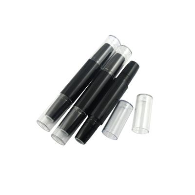 China TM-LP4536 Cosmetics Empty Lipstick Double Lipstick Case Lip Gloss Container Plastic Balm Tubes for sale