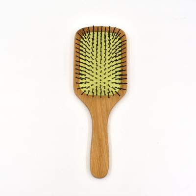 China Hair Styling 2020 Bamboo Paddle Hair Brush Massage Paddle Detangling Eco-friendly Natural Material Hair Brush for sale