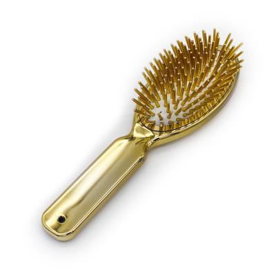 China For commercial & Home Use Hair Brush Detangling Hair Brush Metal Plated Sclap Massage Comb For Women No Hair Tangle for sale