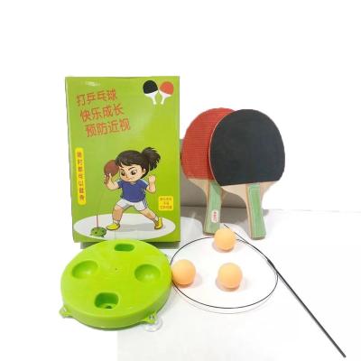 China Funny Wooden Adults Kids Needle Racket Toy Trainer Holder Device Elastic Soft Axle Ping Pong Without Table for sale